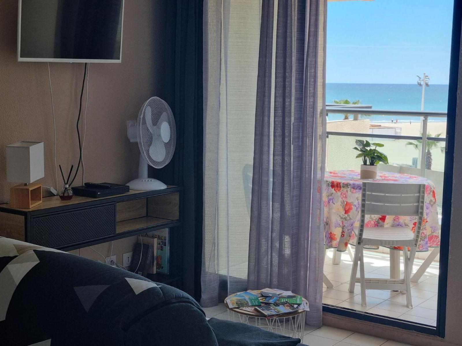 Studio Cosy Climatise Vue Mer Canet Plage 3Etoiles Eksteriør bilde